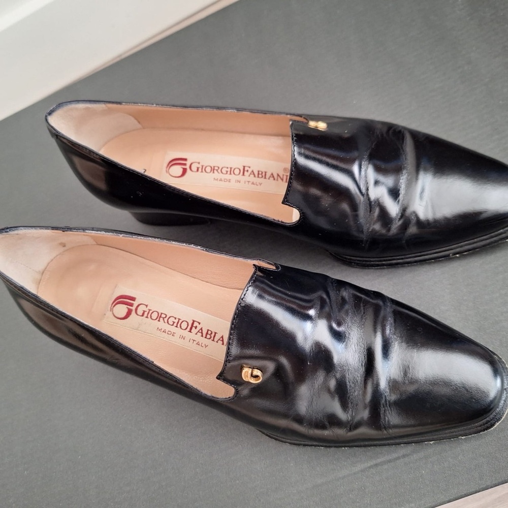 Giorgio Fabiani Black Leather Loafers
